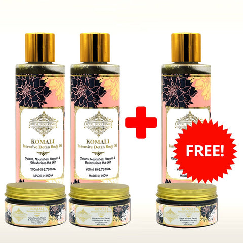 Komali Intensive Detan Body Oil and Ubtan